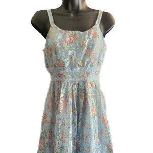 Knitworks Girls Size 12 Floral & Lace Dress